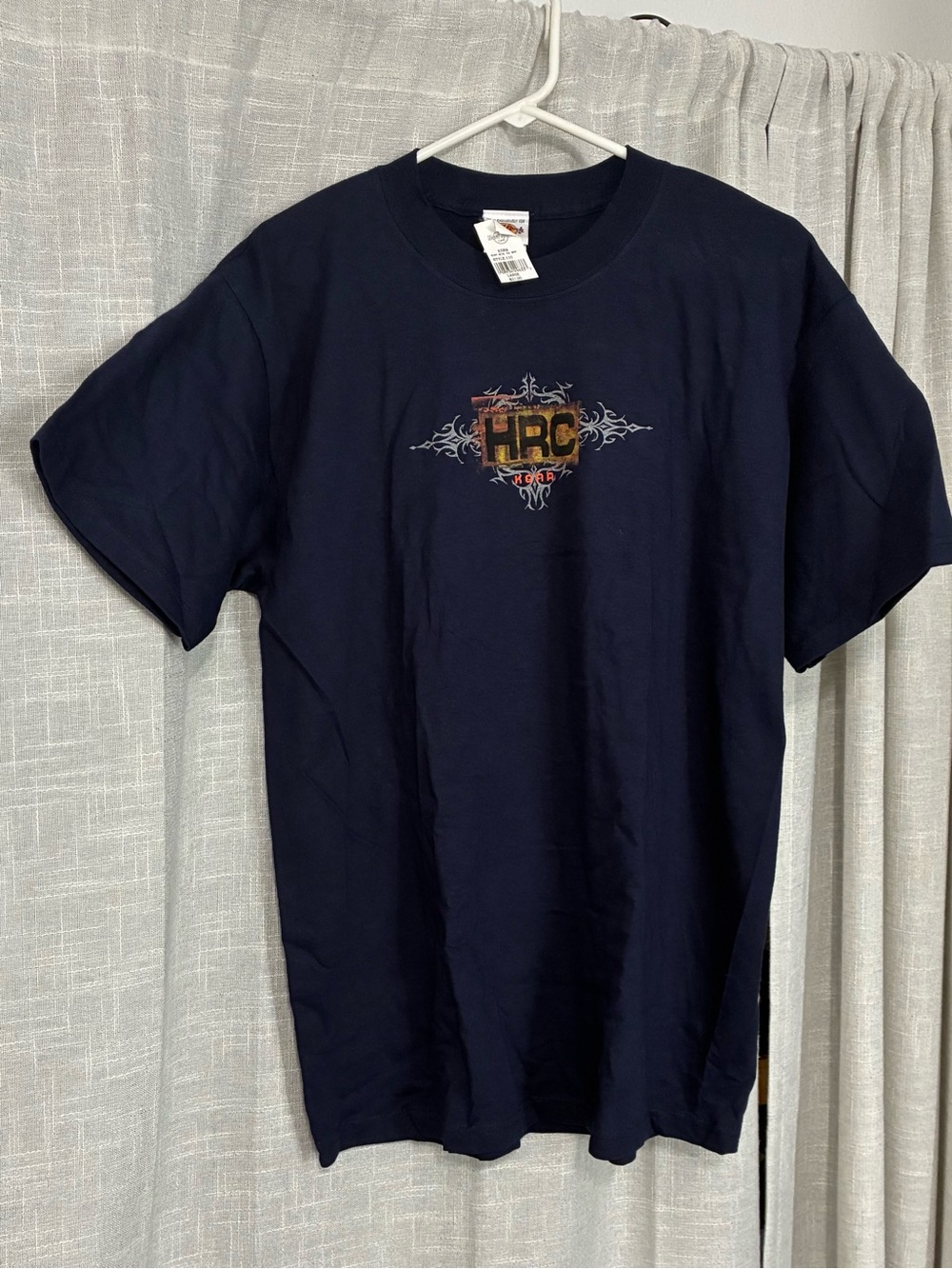 Hard Rock Cafe Navy Short-Sleeve T-Shirt with Small Chest Logo